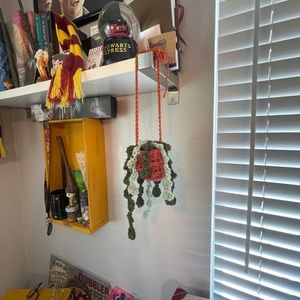 Crochet hanging plant